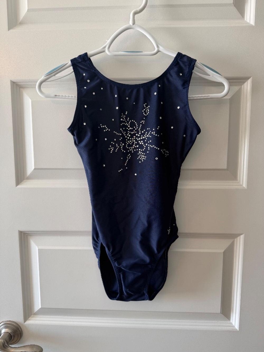 Girls Navy Blue Tank Leotard - Unbranded